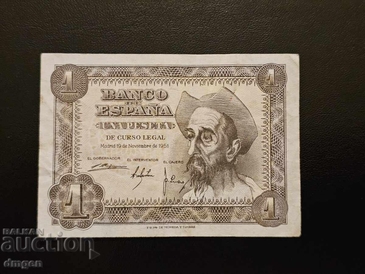 1 πεσέτα Ισπανία 1951