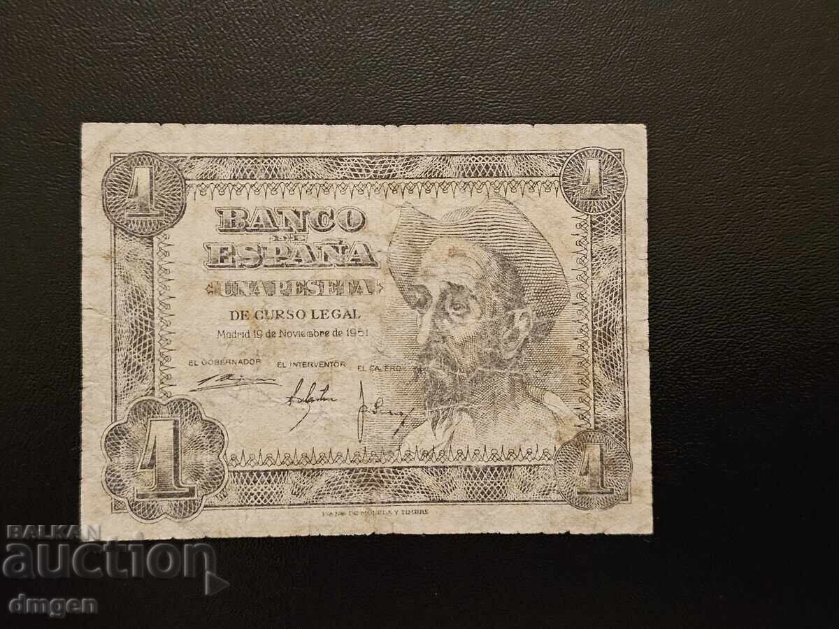 1 πεσέτα Ισπανία 1951
