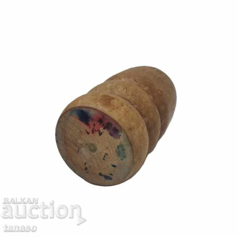 Old wooden cup, pencil holder (1.4) - 5