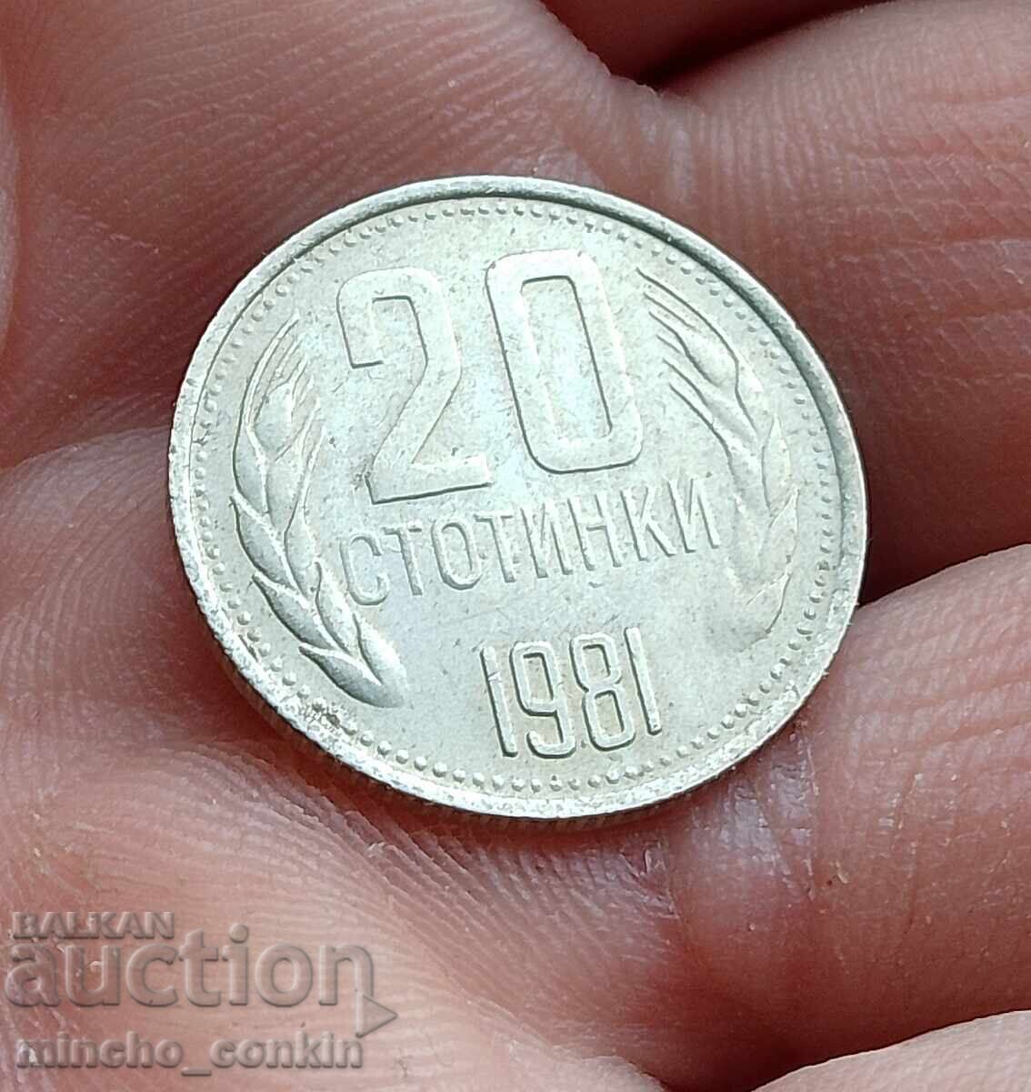 20 stotinki 1981 10 stotinki 1981 luciu cu preț € 4.60 | 9.00 BGN