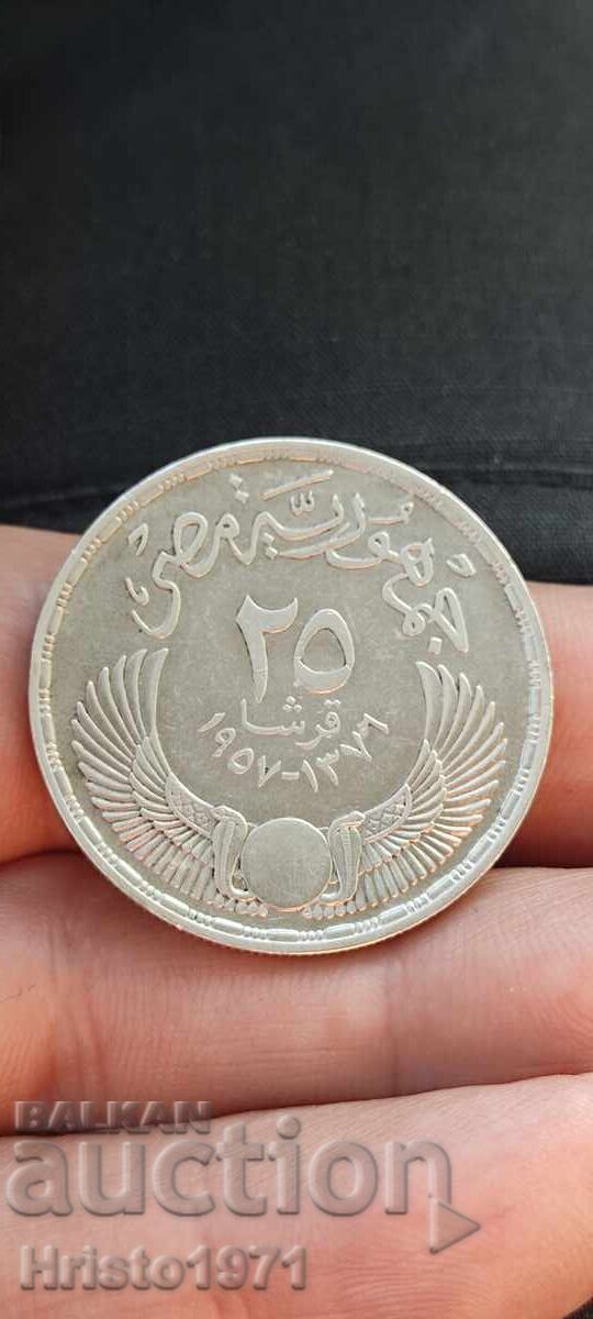 25 piaștri 1957 25 piaștri 1957