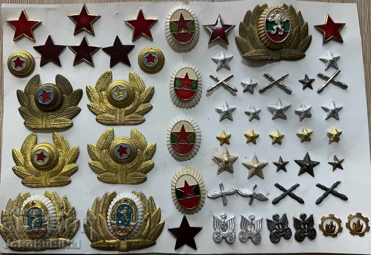 Δημοπρασία LOT KOKARDI, MONOGRAMI, PETOLŬCHKI, ZVEZDI — 54 broya