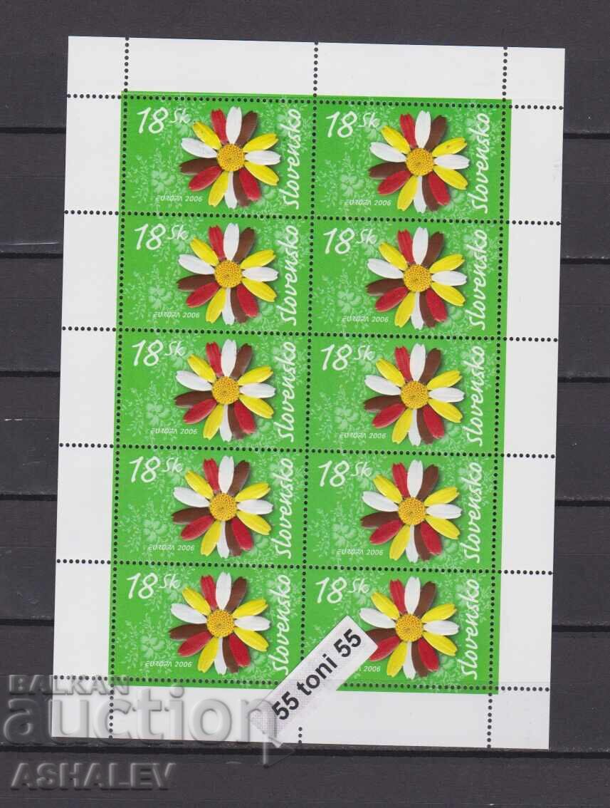 2006  EUROPA - CEPT Sheet - MNH** СЛОВАКИЯ