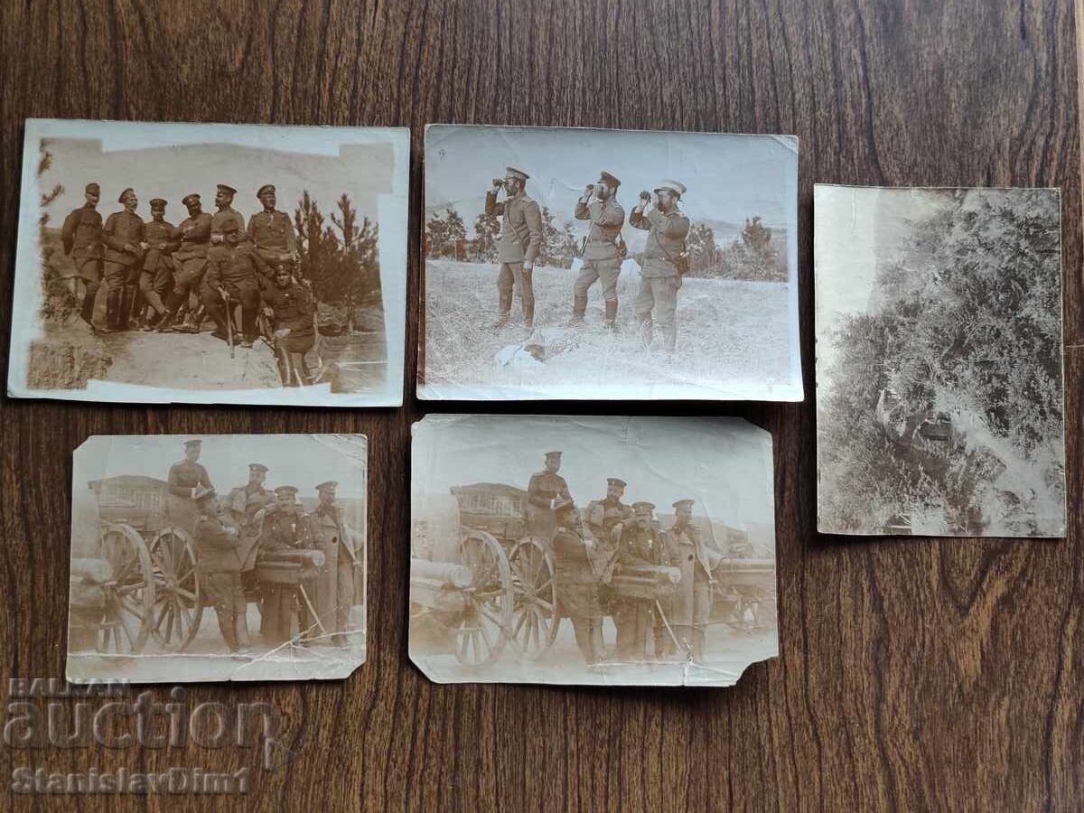 Old photograph Kingdom of Bulgaria - WWI, lot of 5