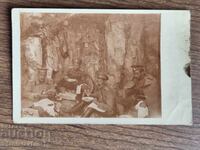 Fotografie veche Regatul Bulgariei - Primul Război Mondial, prânzul în timpul luptei