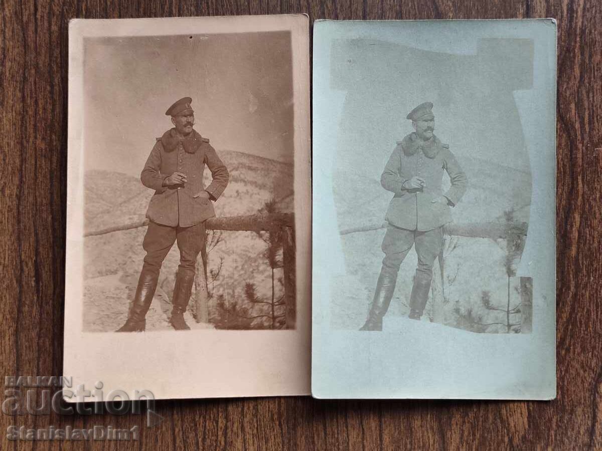 Fotografie veche Regatul Bulgariei - Primul Război Mondial, lot de 2