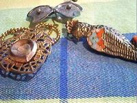 broșe vechi placate cu aur și argint, tip pandantiv