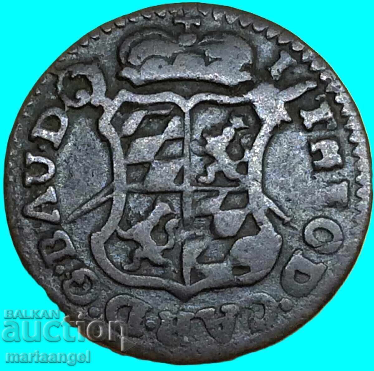 Olanda Austriacă 1750 1 Liard 23mm Cupru - Rar! - 5