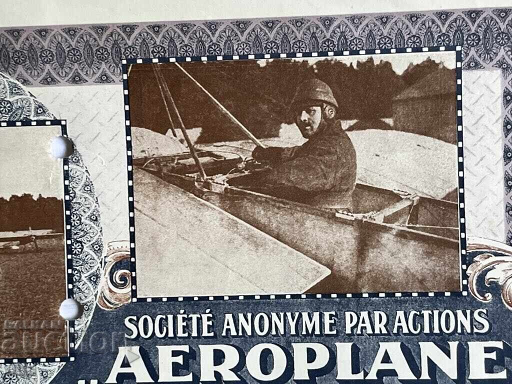 Licitație PROMOȚIE 50 leva AUR "AEROPLAN" 1912, rară