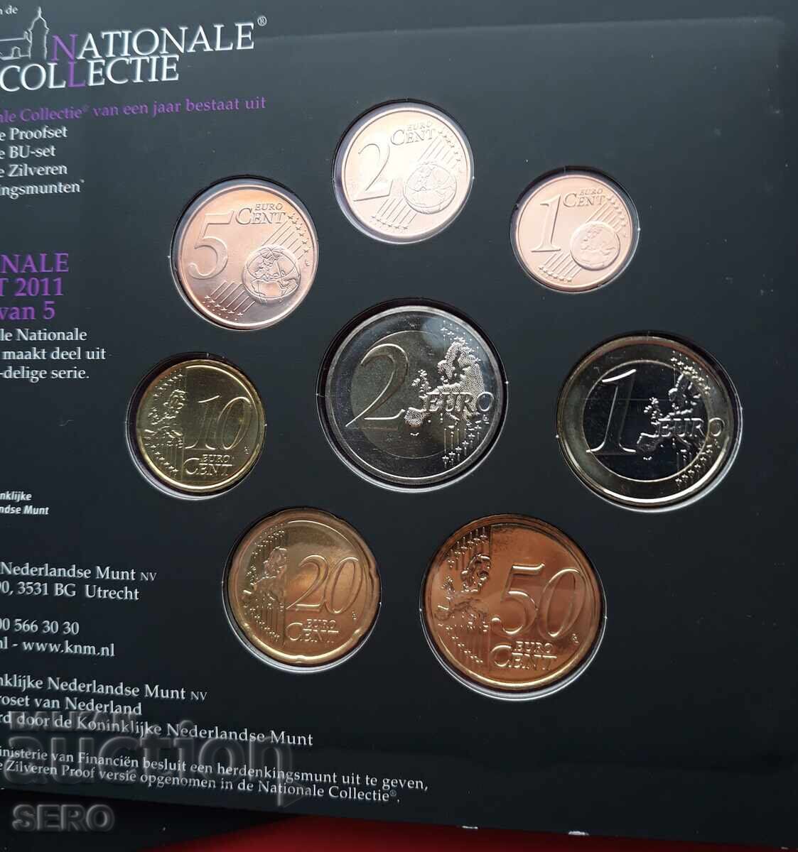 Livrarea Țările de Jos - SET 2011 BU din 8 monede euro + medalie