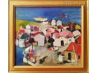 Πίνακας, τοπίο, 2016, ζωγρ. Ηλία Μίλκοφ (1927-2009)