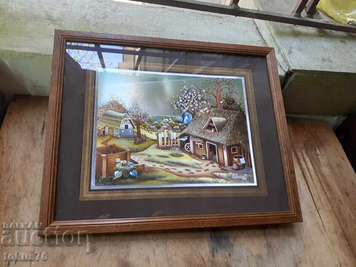 Tablou „Primăvară în sat” de Ivo Tsenkovchan, 1979, folie cu preț € 26.00 | 50.85 BGN