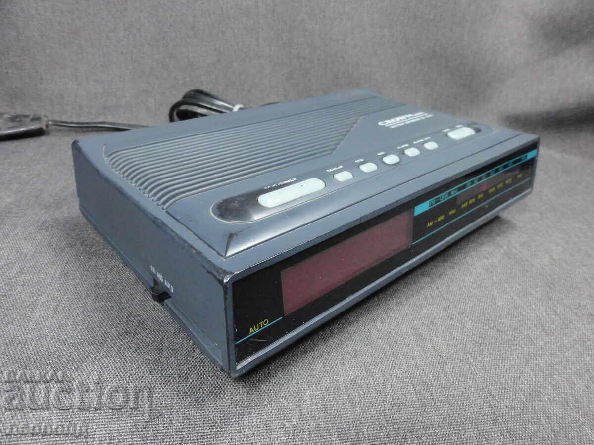 Παράδοση BZC STAR RETRO ΕΠΙΤΡΑΠΕΖΙΟ ΡΑΔΙΟΦΩΝΟ ΤΡΑΝΖΙΣΤΟΡ ΜΕ LED ΡΟΛΟΪ CROWN