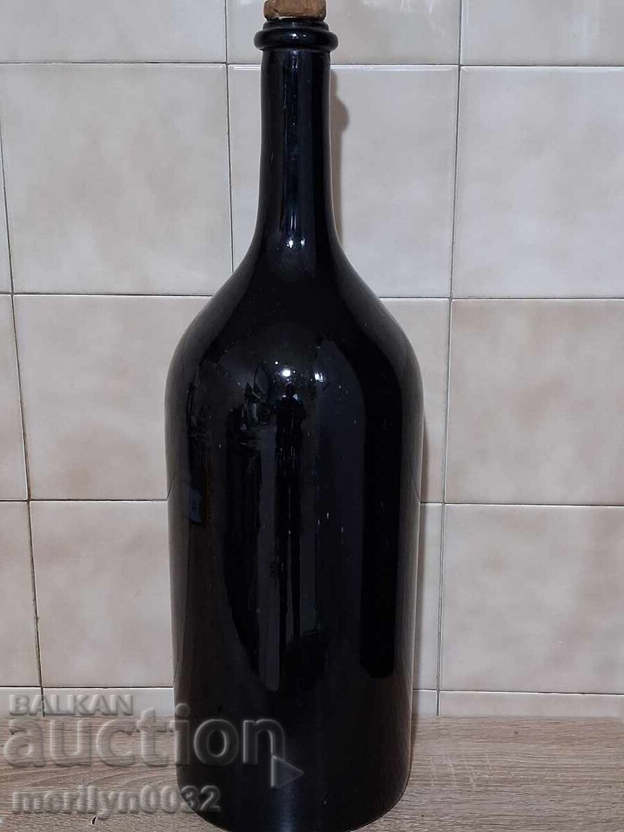 Παλιά φυσητή φιάλη ΜΕΓΑΛΗ Πριγκιπάτο Βουλγαρίας μπουκάλι
