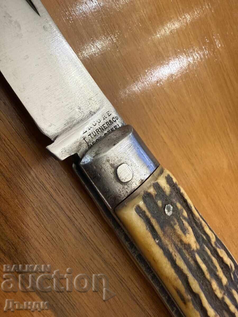 Cuțit de vânătoare pliabil briceag