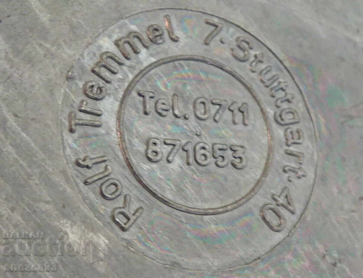 Delivery of Pewter plate with King Ludwig of Bavaria