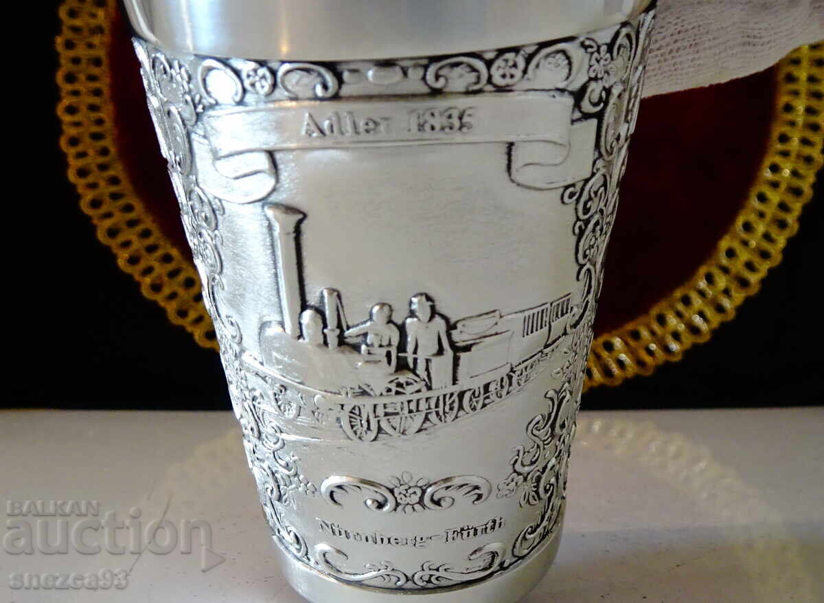 Pewter wine goblet, train, railway with price € 28.99 | 56.70 BGN