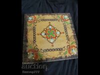 Old wooden box with American coins