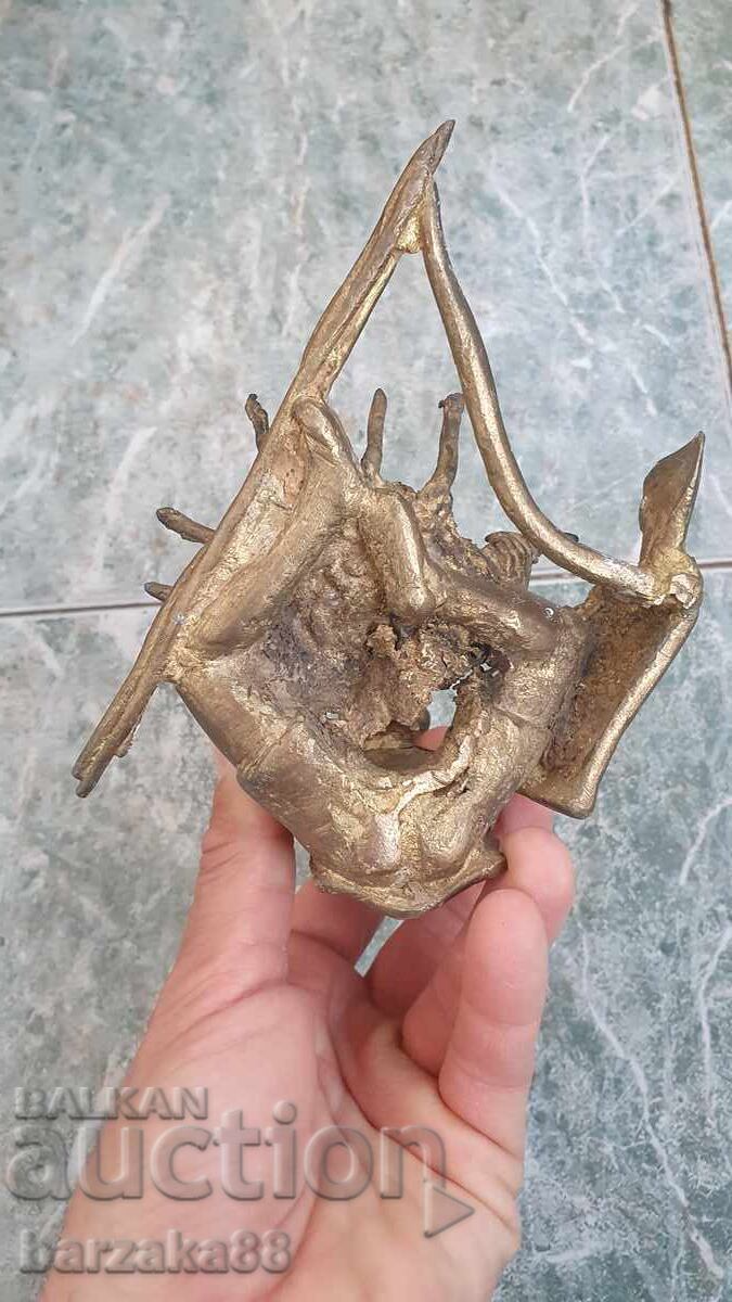 Licitație Statuetă veche din bronz africană