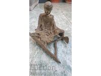 Statuetă veche din bronz africană