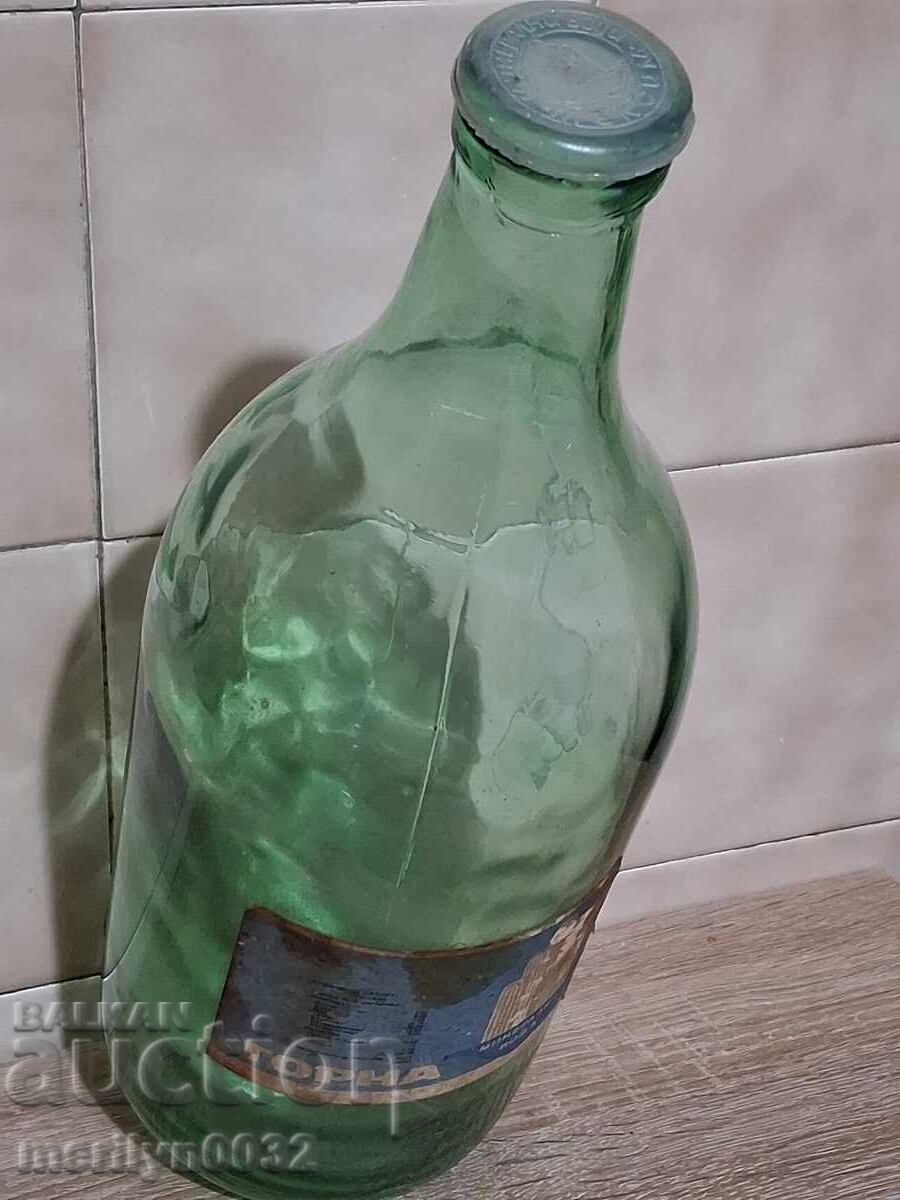Sticlă veche de apă minerală din anii '60 - 7