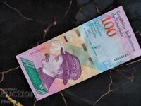 Τραπεζογραμμάτιο - Βενεζουέλα - 100 Bolivar UNC | 2018