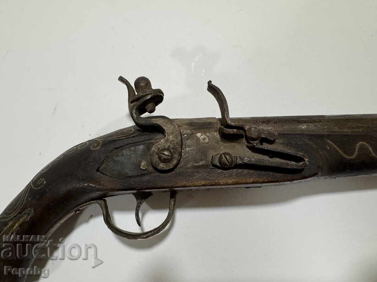 Παλιό οθωμανικό πιστόλι με τσακμακά με τιμή € 135.00 | 264.04 BGN