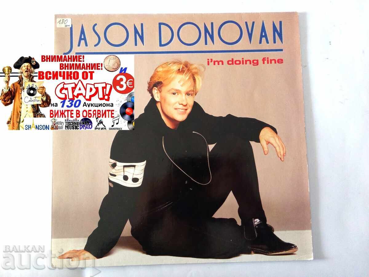 Jason Donovan Lp I'm Doing Fine 1990 V. G