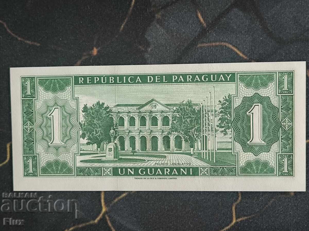 Bancnota - Paraguay - 1 guarani UNC | 1963 cu preț € 3.35 | 6.55 BGN