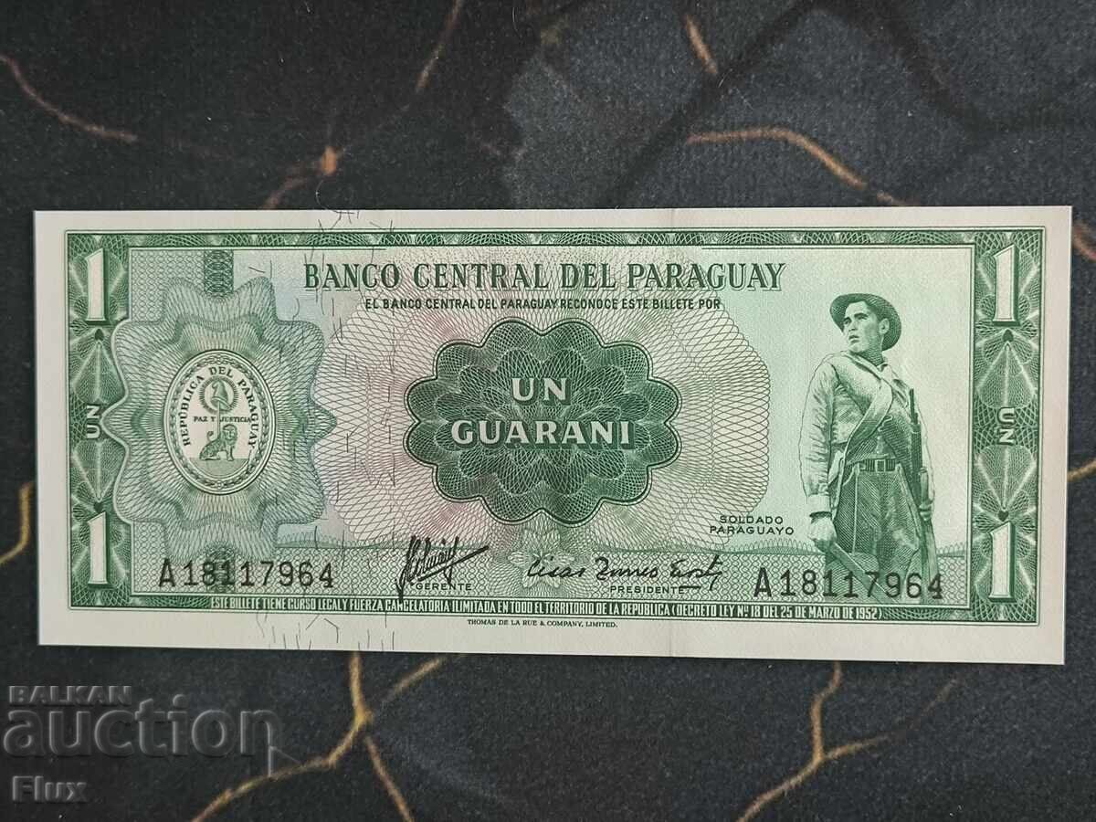 Bancnota - Paraguay - 1 guarani UNC | 1963