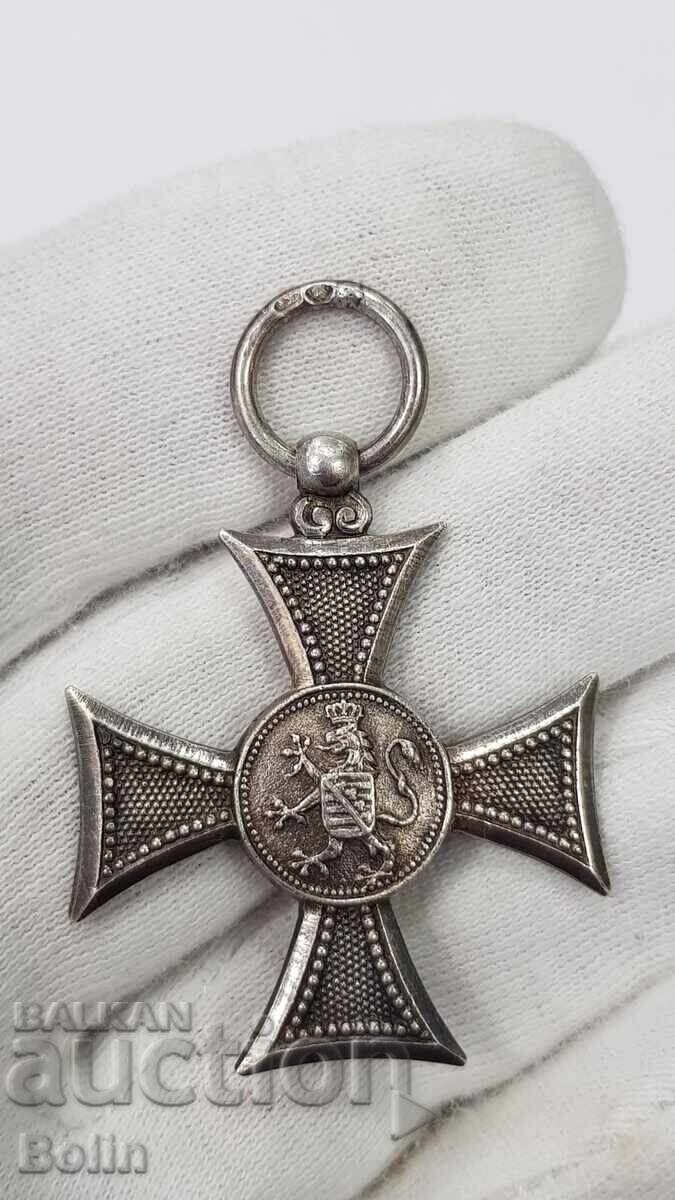 Rară Ordine Princiară de Argint Pentru 10 Ani de Serviciu Exemplar - 6 Rară Ordine Princiară de Argint Pentru 10 Ani de Serviciu Exemplar - 6