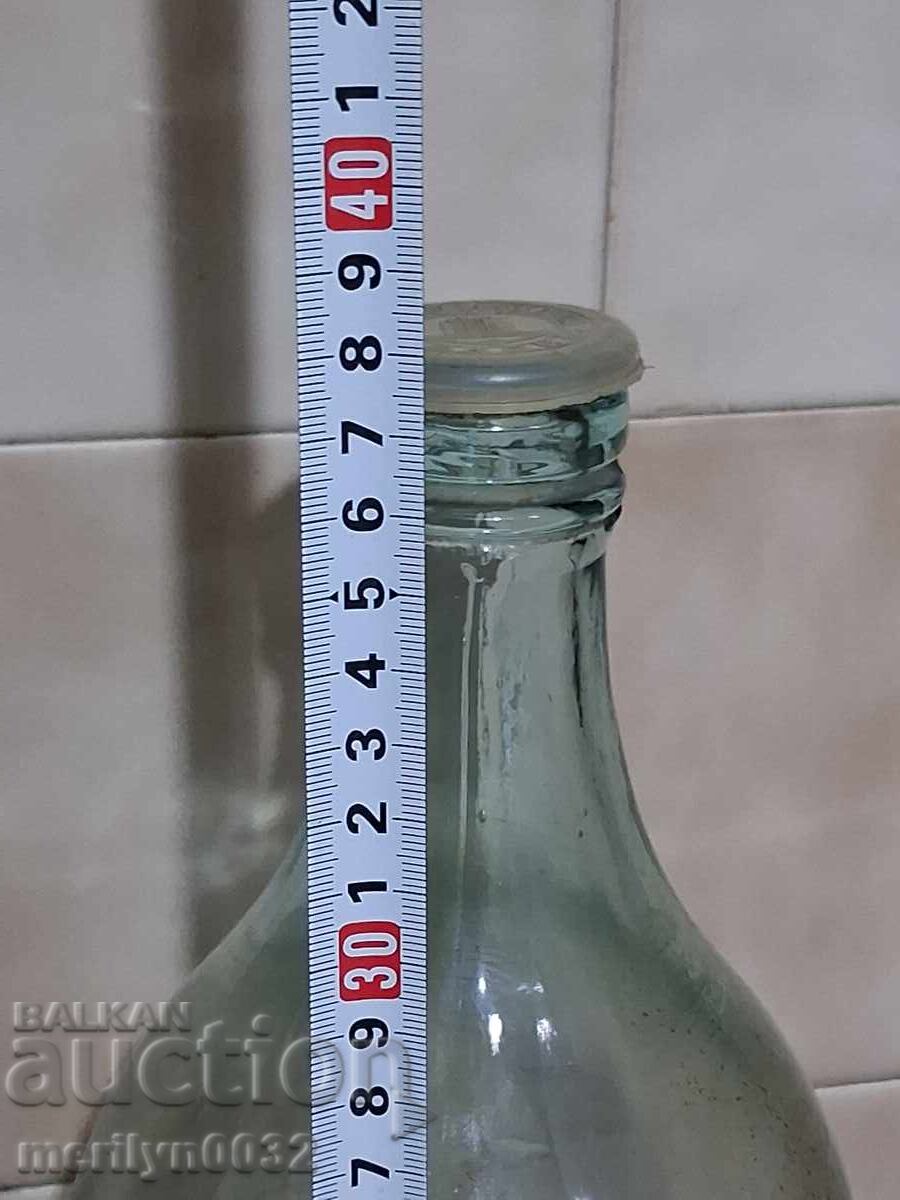 Livrarea Sticla pentru apa minerala 3 litri sticla anii 1960 cu dop