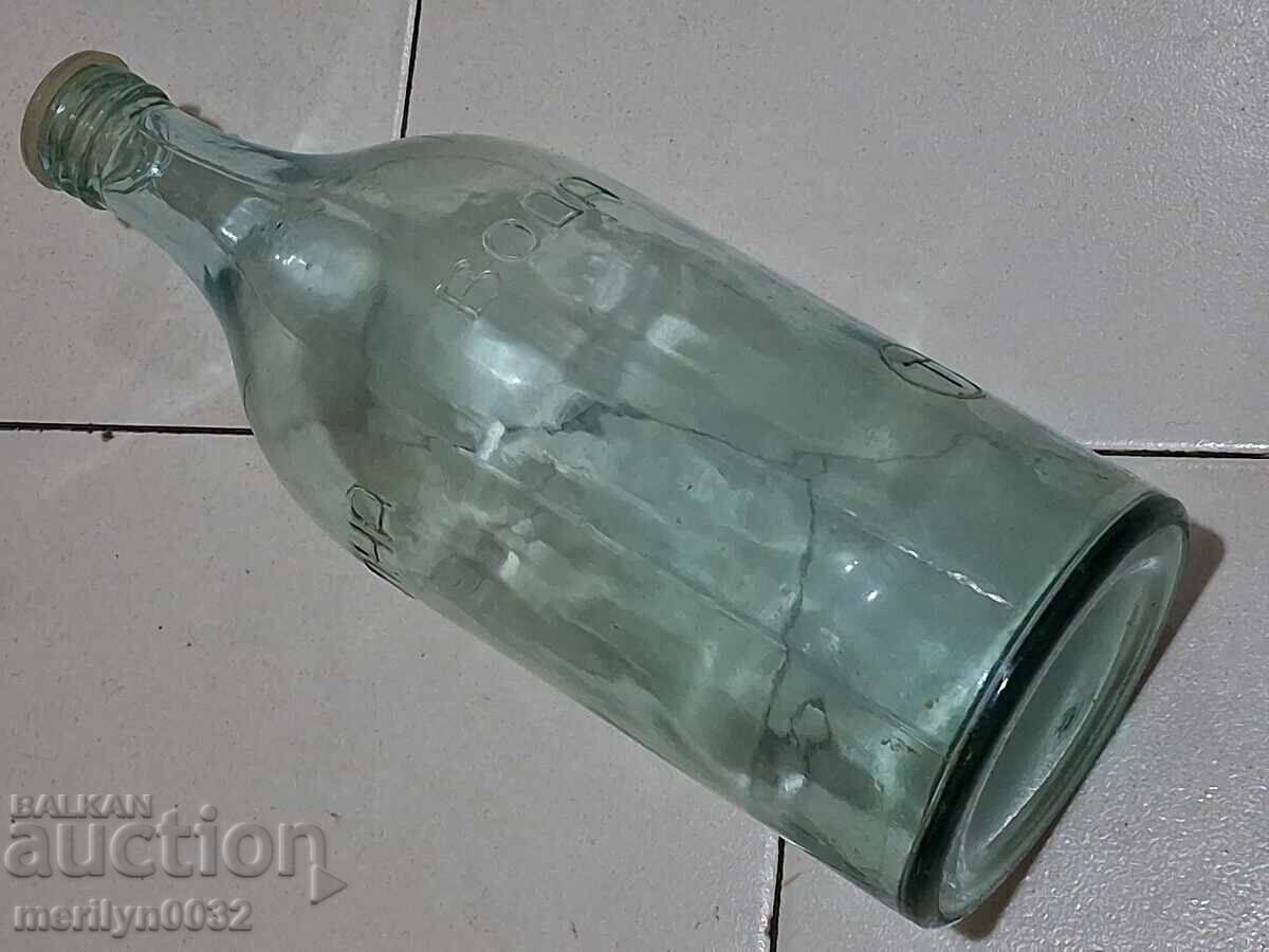 Sticla pentru apa minerala 3 litri sticla anii 1960 cu dop - 7
