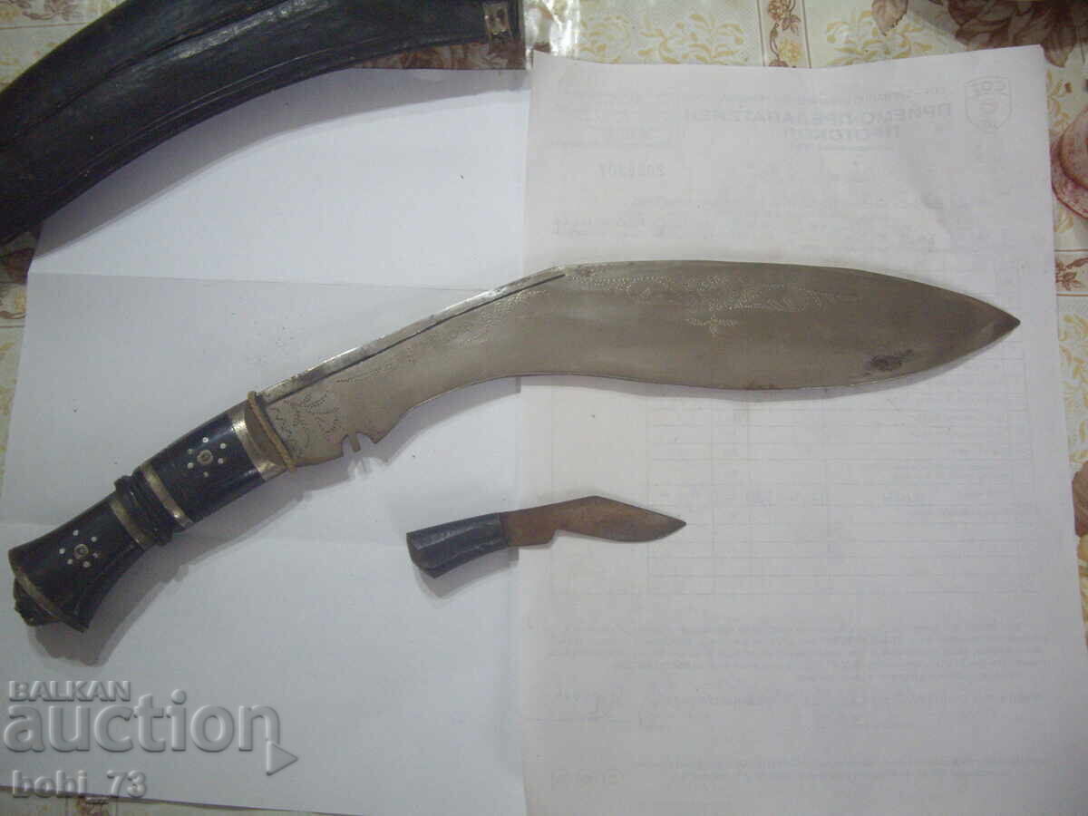 Vechi cuțit kukri mare - 6