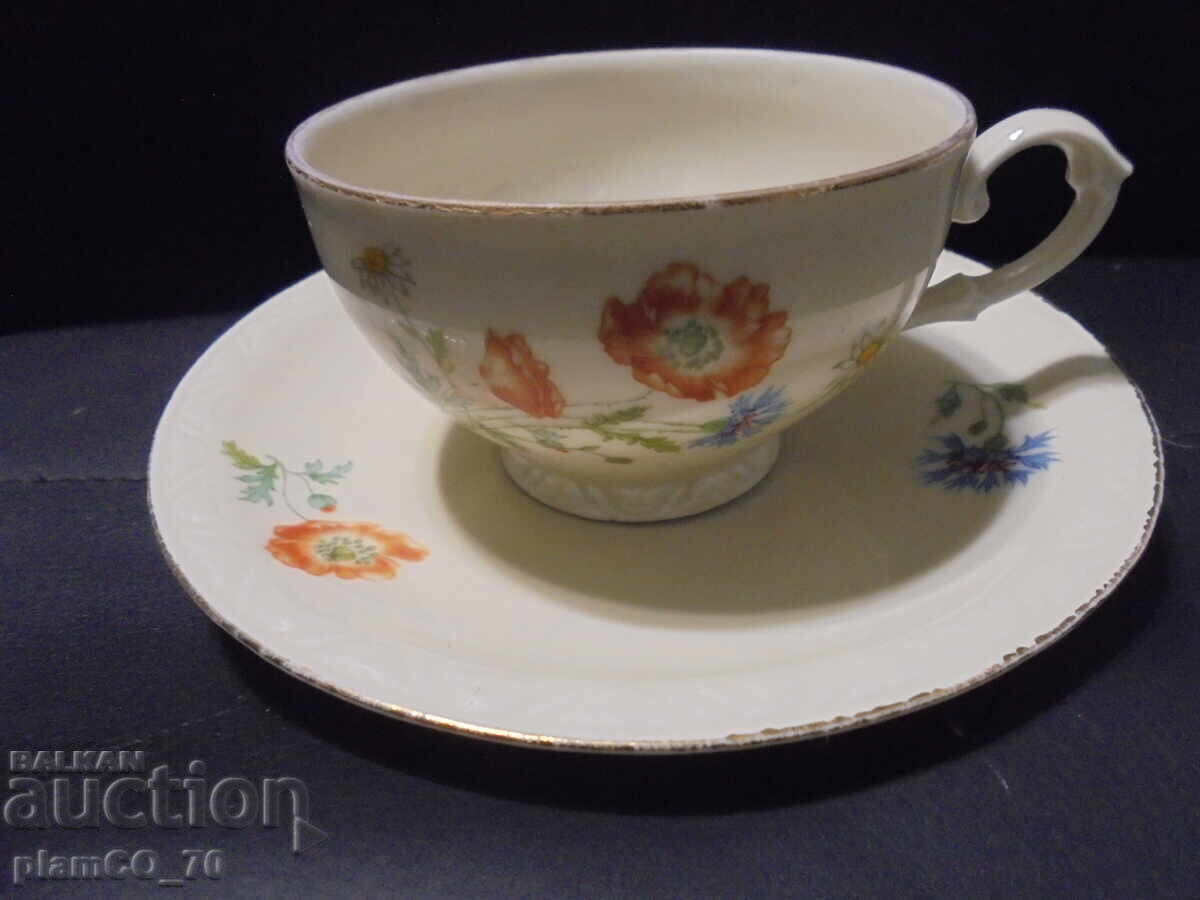 Nr. 8586 Set elegant de porțelan vintage – ceașcă cu farfurioară - 6