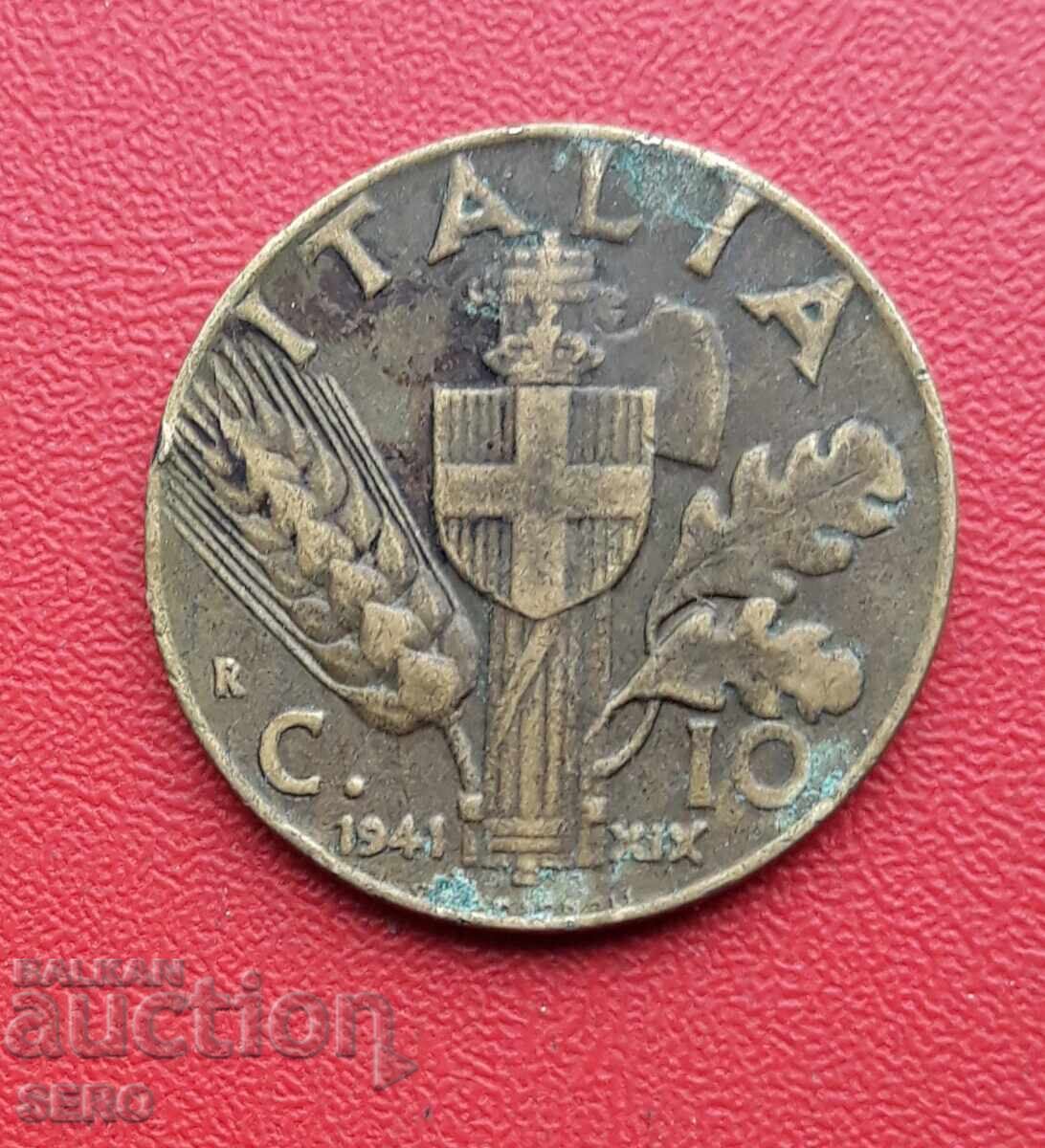 Italia-10 cenți 1941/an 19/