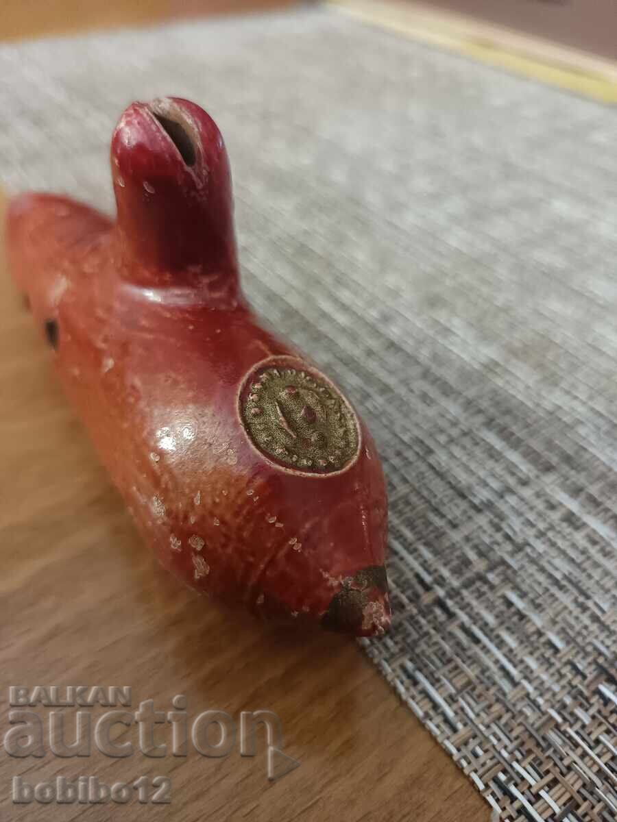Ocarină veche din ceramică, instrument de suflat antic - 7
