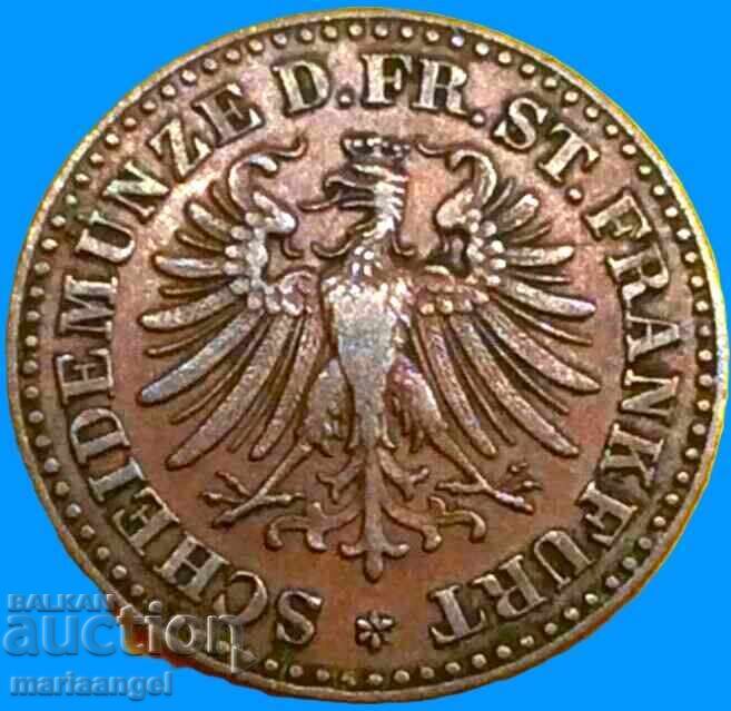 Frankfurt 1865 1 Heller Germania cu preț € 13.20 | 25.82 BGN
