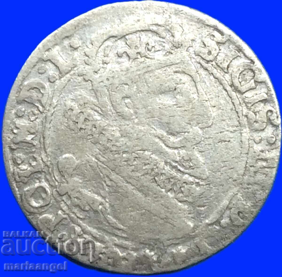Полша 6 гроша (Шестак) 1624 Сигизмунд III Ваза сребр - рядък