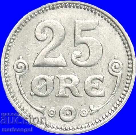 Denmark 25 Øre 1919 Silver - 5
