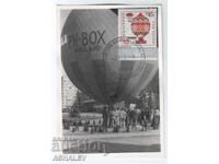 1969 St. Philatelic Exhibition Sofia Balloon Mail - Maximum Card