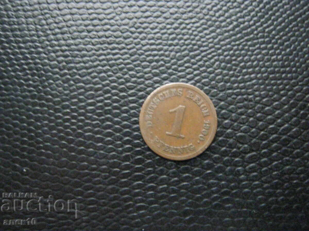 Germania 1 pfennig 1900 E