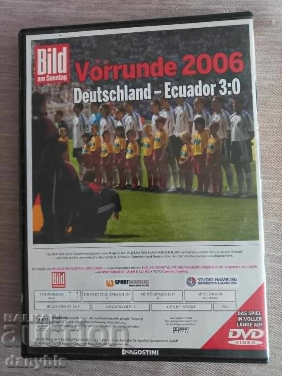 Licitație Fotbal - DVD CM - Germania - Ecuador 3-0 2006 Licitație Fotbal - DVD CM - Germania - Ecuador 3-0 2006