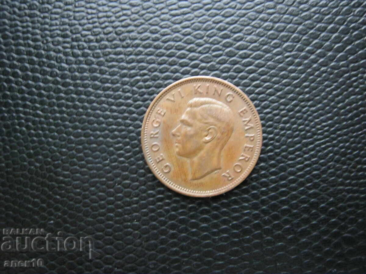 Нова  Зеландия   1/2  пени    1942   к с цена € 1.10 | 2.15 лв.