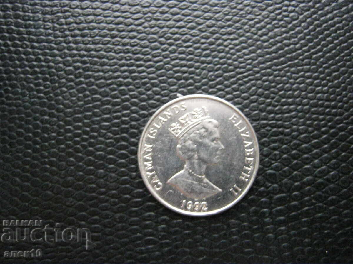Cayman Islands 25 cents 1992 with price € 0.40 | 0.78 BGN