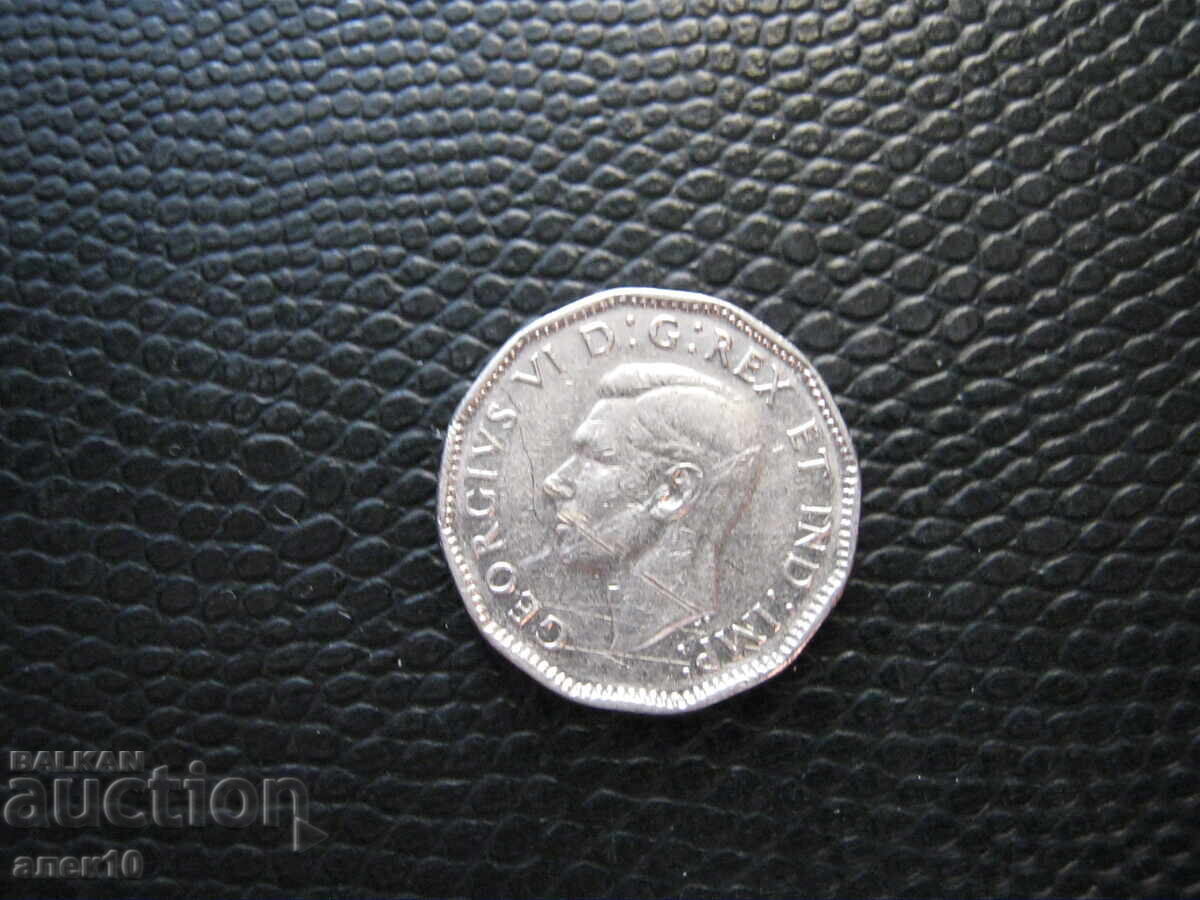 Canada 5 cenți 1947 k cu preț € 0.40 | 0.78 BGN