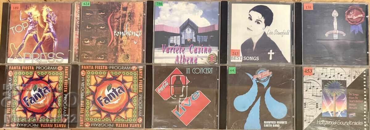DISCS, ORIGINAL CDs WITH MP3/CD MUSIC - 10 PCS