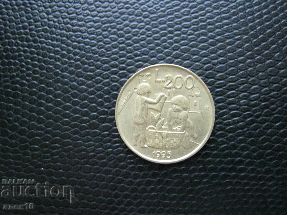 San Marino 200 lire 1995