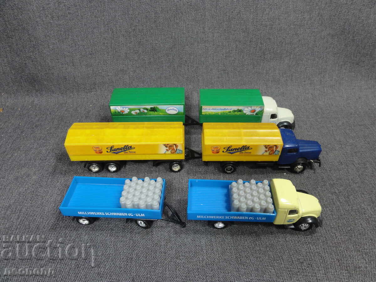 Licitație LOT DE MAȘINUȚE ȘI CAMIOANE VECHI RETRO 1/87 HO SERIA BERE