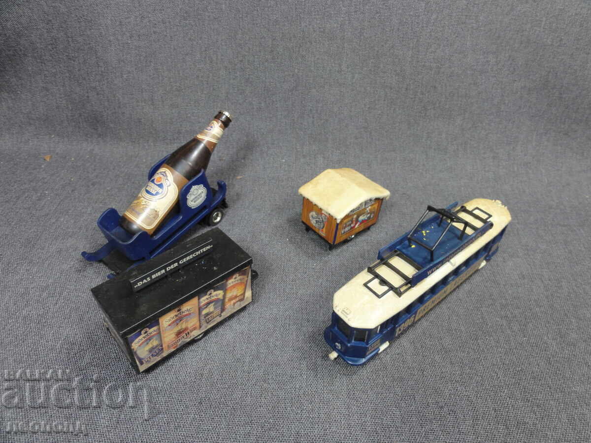 LOT BZC MAȘINUȚE VECHI RETRO TRAMVAI REMORCI 1/87 HO BERE cu preț € 0.01 | 0.02 BGN